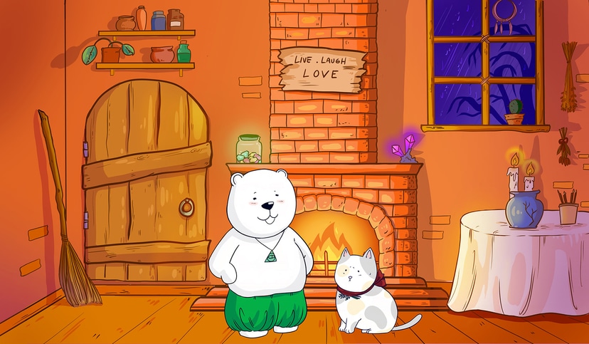 Screenshot from the game Snacky Cat.