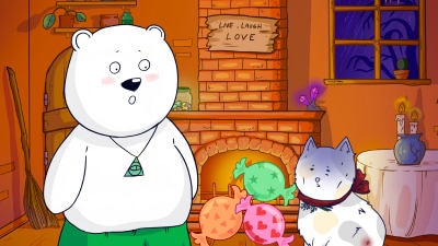 Illustration from the Snacky Cat game